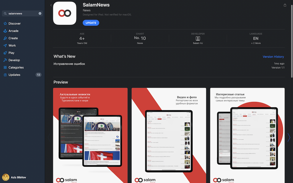 Portfolio Aziz Bibitov Experienced IOS App Developer Swift Xcode portfolio-aziz-bibitov-experienced-ios-app-developer-swift-xcode
